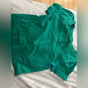 Green crop top